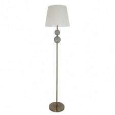 Pie Salon Bogota 1xe27 Cuero Pantalla Beis 160x38x38 Cm