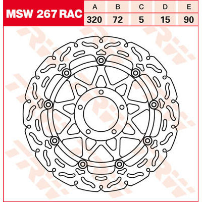 Discos de freno RAC TRW MSW267RAC