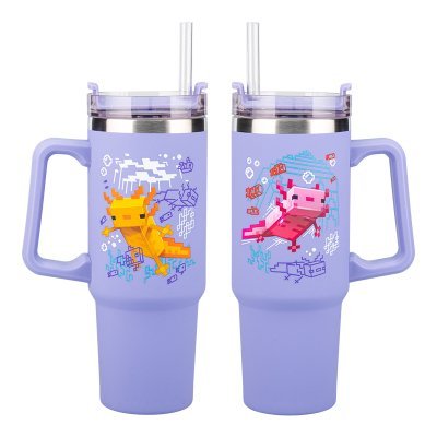 Vaso termo con pajita paladone minecraft