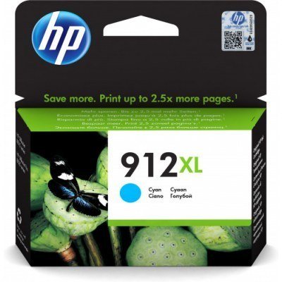 Cartucho de Tinta Original HP nº912 XL Alta Capacidad/ Cian