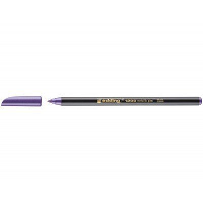Edding 1200 Rotulador Permanente - Punta Redonda - Trazo entre 1 y 3 mm. - Tinta con Base de Agua - Color Violeta Metalizado