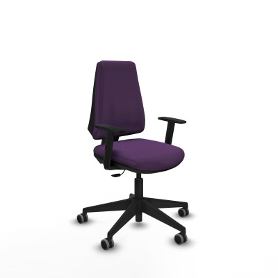 Elche CP bali morado brazos 1D base piramidal ruedas engomadas 65mm