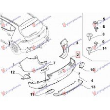 PARACHOQUE TRASERO (2 SENSORES)(O)