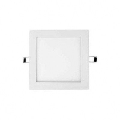 DownLight LED Empotrar Cuadrado 12W Luz Blanca 6000K acabado BLANCO