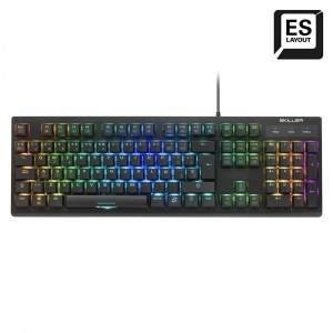 Teclado SharkOON SGK30 azul MECANICO RGB GAMING