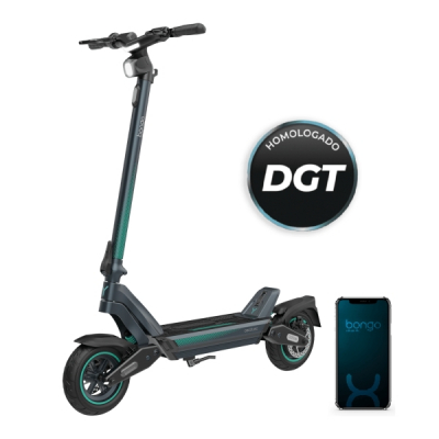 Cecotec Bongo Y65 Connected Patinete Electrico - 1200W - Autonomia 65km - Doble Suspension - Ruedas 10 - Sistema de Frenos Triple - Conexion App Movil - Homologado por la DGT - Color Negro y Azul