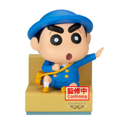 Figura banpresto crayon shinchan nakayoshi memories let's go to kindergartnen with masao - kun a: shinnosuke