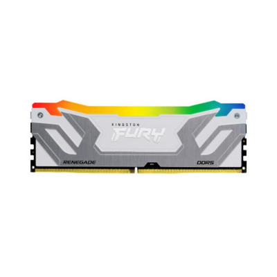 Memoria ram ddr5 24gb kingston - 8400mt - s - fury renegade rgb - cl40 - blanca - plata