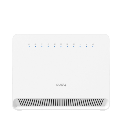 Cudy Router Gigabit WiFi 4G LTE Cat 6 AC1200 - Velocidad hasta 1000Mbps - 4 Puertos - Antenas Internas - 1 Ranura Nano SIM - Cat 6 - Color Blanco