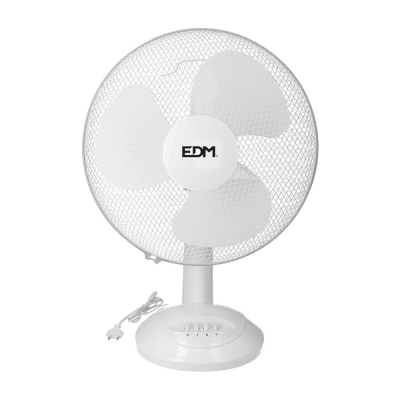 Ventilador de sobremesa. color blanco. potencia: 45w aspas: ø40x61cm