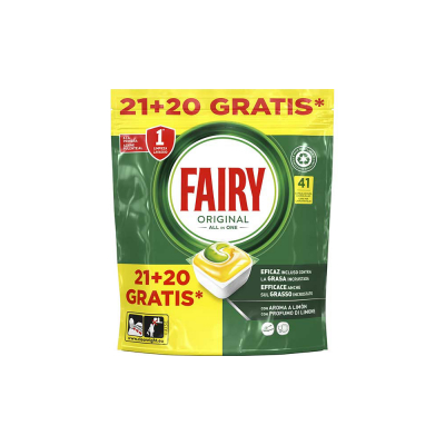 Capsulas lavavajillas limón 21 + 20 uds