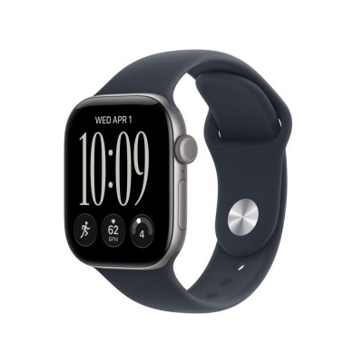 Smartwatch apple watch s12 gps 42mm space grey aluminium case with navy blue sport band s - m