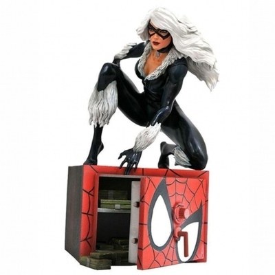 Figura diamond select toys marvel comic gallery diorama black cat