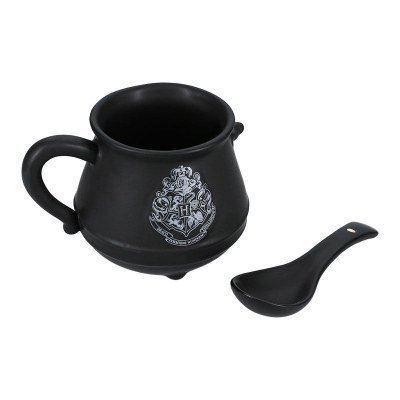 Taza de cerámica paladone harry potter caldero mágico y cuchara hogwarts 1