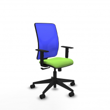 Piqueras y Crespo Motilla sincro malla azul bali pistacho brazos 1D base piramidal ruedas 65mm nailon