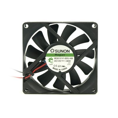 VENTILADOR 12Vdc 80x80x15mm 1,96W 2 Cables VAPO Sunon