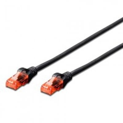 Cable red ewent latiguillo rj45 utp cat6 1m negro