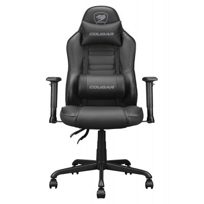 Fusion S Black Silla para videojuegos de PC Asiento acolchado Negro