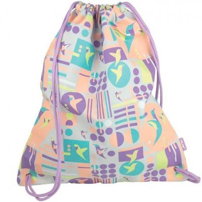 MILAN SACO PORTATODO CON TIRAS GRANDE SUGAR COLIBRÍ PASTEL ROSA/GRIS
