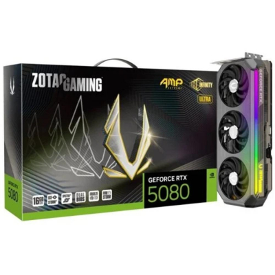 Tarjeta grafica zotac gaming rtx 5080 amp ext infinity ultra 16gb gddr7