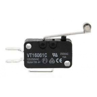 Microrruptor Palanca + Rueda 26mm ON-(ON) 14A/250Vac