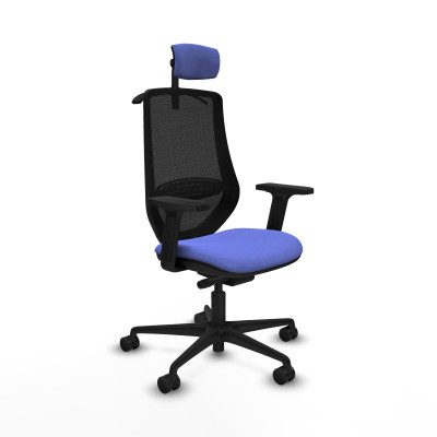Mardos traslack bali azul claro brazos 2D base nailon ruedas 65mm nailon cabecero 2D perchero