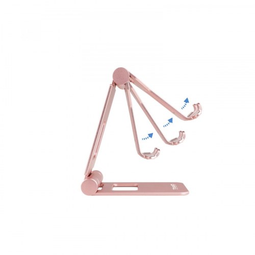 Tooq Soporte Plegable Slim Teléfono/Tablet Rosa