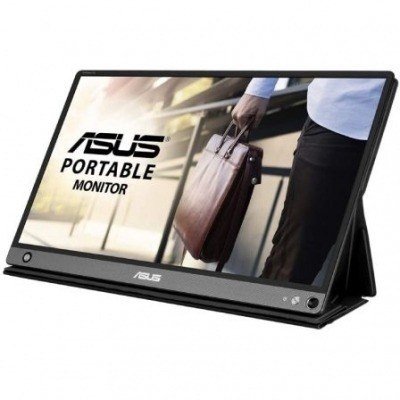Monitor Portátil Táctil Asus ZenScreen Touch MB16AMT 15.6/ Full HD/ Multimedia/ Plata y Negro