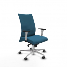 Piqueras y Crespo Albacete confidente sincro bali verde petroleo brazos 1D blancos base aluminio ruedas 65mm engomadas