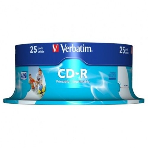 CD-R Verbatim AZO Imprimible 52X/ TarrinA25uds