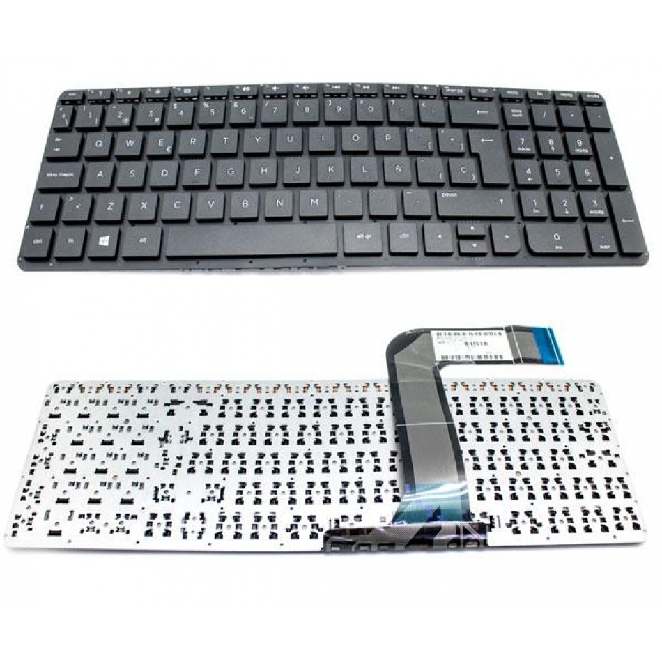 Teclado para portátil Hp Pavilion 15-p / 17-f negro sin marco