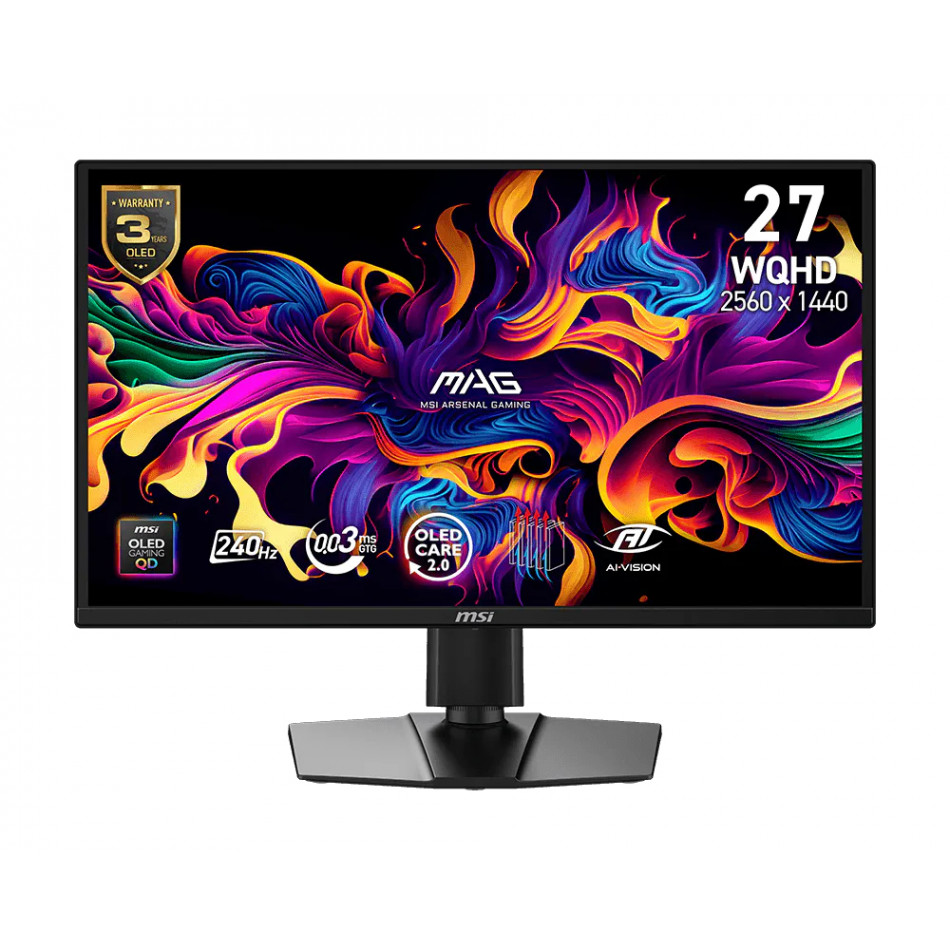 MAG 272QP QD-OLED X24 pantalla para PC 67,3 cm (26.5") 2560 x 1440 Pixeles Wide Quad HD Negro