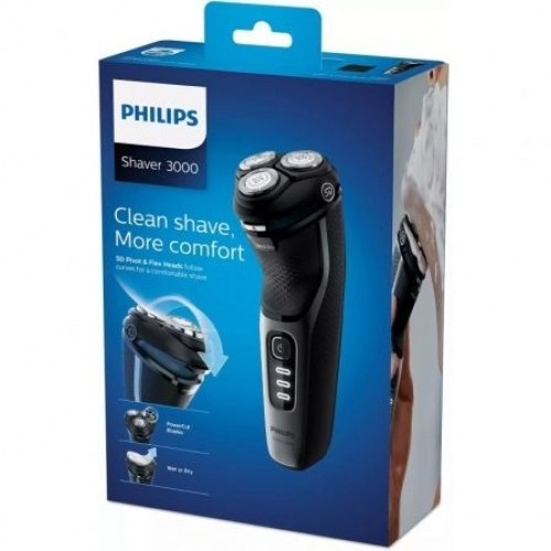 Afeitadora Philips Shaver Series 3000 S3231/52/ con Batería/ 2 Accesorios