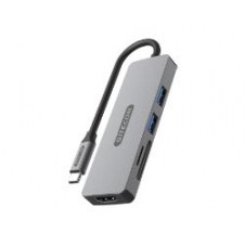 Docking Sitecom 5en1 USB-C a HDMI/USB-A/SD (CN-5501)