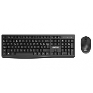 Teclado + Ratón Nilox XKMWE012 inalámbrico negro