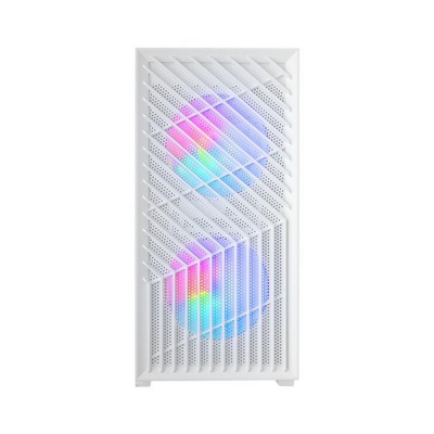 Caja ordenador mars gaming mcvortexw matx frgb cristal templado blanca