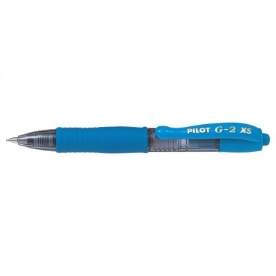 Pilot Boligrafo de Gel G2 Pixie XS Retractil - Punta de Bola Redonda 0.7mm - Trazo 0.32mm - Grip Ergonomico - Color Azul Claro