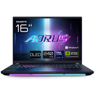 Portatil gigabyte aorus master 16 u9 - 275hx - 32gb - ssd 1tb - rtx 5090 24gb - 16 pulgadas - w11p