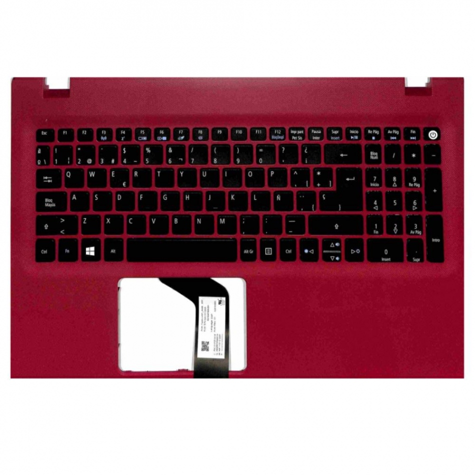 Top case + Teclado Acer E5-522 / E5-573 Rojo 6B.MVSN7.022