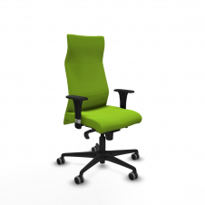 Piqueras y Crespo Albacete direcci?n sincro similpiel pistacho brazos 1D cromados base nailon ruedas 65 engomadas