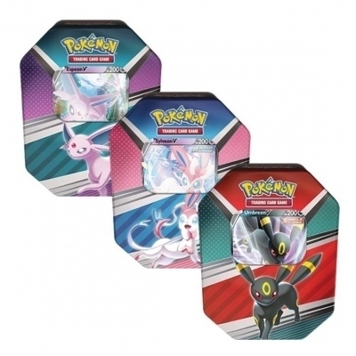Juego de cartas pokemon tcg v heroes tin aleatorio inglés