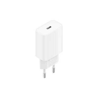 Xiaomi 20W Fast Charging Power Adapter Type C EU Cargador Rapido - Compatible con PD3.0 y QC3.0 - 20W de Potencia - Diseño Compacto - Puerto USB C - Seguro y Resistente - Color Blanco