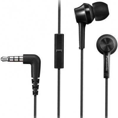 Auriculares Intrauditivos Panasonic RP-TCM115E/ con Micrófono/ Jack 3.5/ Negros