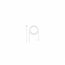 TooQ 10.10.0601 Cable de conector Lightning macho a usb tipo-c macho 1m blanco
