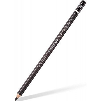 Staedtler Mars Lumograph Black Artist Pencil 100B Lapiz de Grafito - Mina 4B - Resistencia a la Rotura - Madera de Bosques Sostenibles