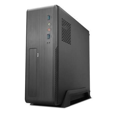 Tooq Caja slim M-ATX/mini ITX 500W USB3.0 Lector de tarjetas con sistema pasacables