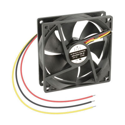 VENTILADOR 12Vdc 60x60x10mm 2,5W 3 Cables Friccion Luft