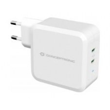 Cargador Pared Conceptronic 100w 2usb Blanco(althea08w)