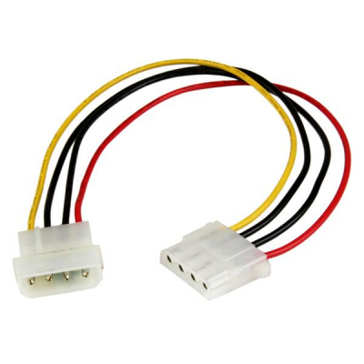 Cable de 30cm de Extensión de Alimentación Corriente Molex LP4 - 4 pines Macho a Hembra