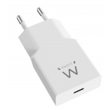 Ewent Cargador Rápido USB-C PD de 20W con Tecnología GaN y Diseño Ultrafino